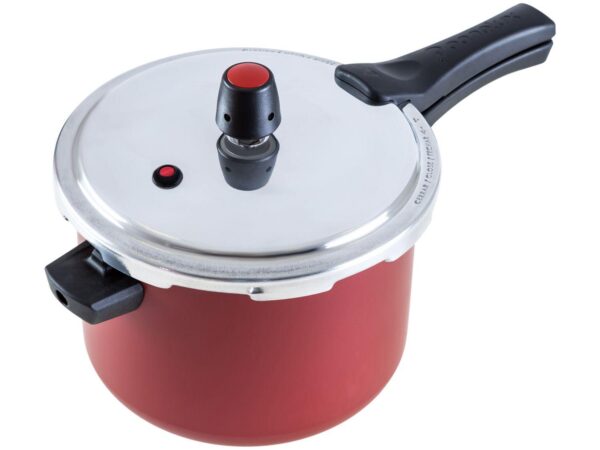 Panela de Pressão Panelux 4,5L Cereja com Fechamento Externo Magnific